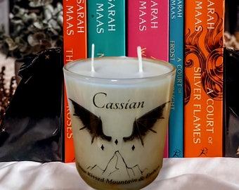 Cassian Book Candle: Snow Kissed Mountain & Embers Scented