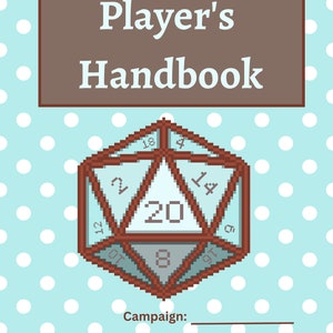 Polka Dot Dungeons and Dragons Character Sheet Book Digital Download