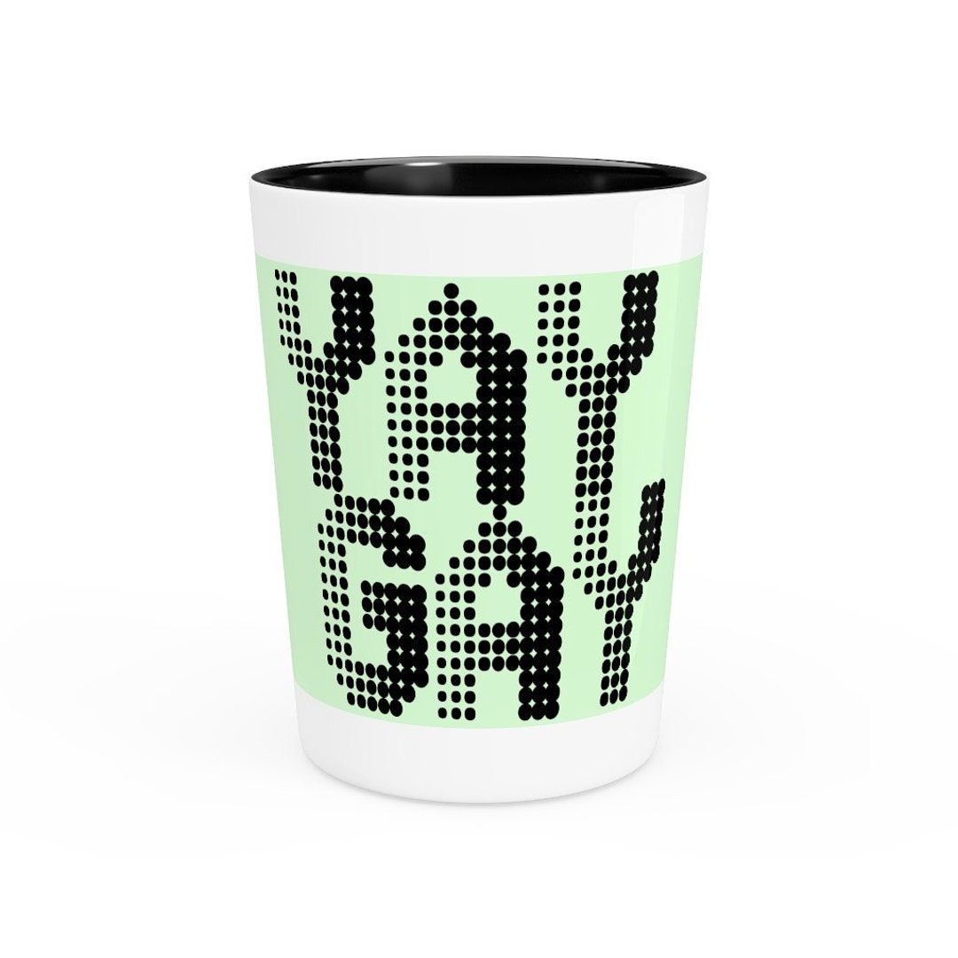 YAY GAY Shot Glass custom Colours Etsy