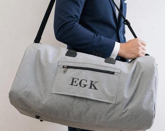 Regalo per lui, borsa da viaggio ricamata, porta abiti personalizzato, salva-abiti, regali di nozze