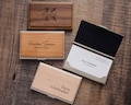 Personalized Business Card Case, Gift for Him, Corporate Gifts, Coworkers Gift