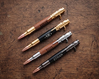 Engraved Rifle Pen Gift, Personalized Bolt Action Pens, Graduation Gifts [PN01] [N]