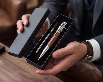 Engraved Rifle Pen Gift, Personalized Bolt Action Pens, Graduation Gifts [PN01] [N]