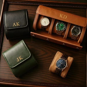 Present till pappa, Anpassat klockfodral, Personligt klockfodral i läder