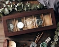 Custom Engraved Watch Box, Gift for Dad, Christmas Gift for him, Personalized Watch Storage Case, Personalized Gift , Anniversary Gift