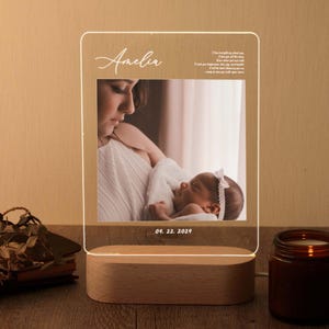 Light Up Music Plaque, Personalized Lamp,Personalized Song Acrylic Plaque Christmas Gift, Custom Nightlight, Personalized Gift for Him