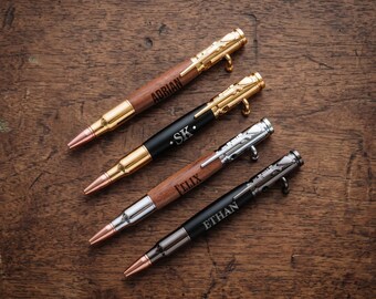 Engraved Rifle Pen Gift, Personalized Bolt Action Pens, Graduation Gifts [PN01] [N]