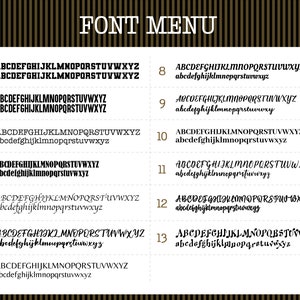 the font and numbers of the font and numbers