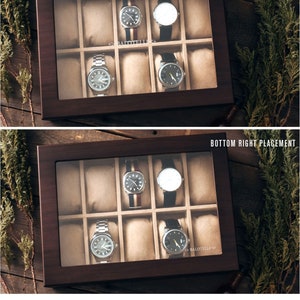 Personalized Watch Storage Custom Valentines Gift Custom Engraved Watch Box for Men Watch Case Anniversary Gift for Husband, Boyfriend image 6