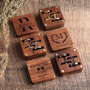 Custom Cufflinks Groomsmen Gifts Cufflinks for Groom, Wedding Day Gift for Father of the Bride, Personalized Cufflinks Groomsmen Gift Set