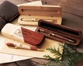 Custom Wood Pen Set | Wood Engraved Pen Holder | Personalized Gift for Him | Dad Christmas Gift for Him| Graduation Gift Ideas for Son