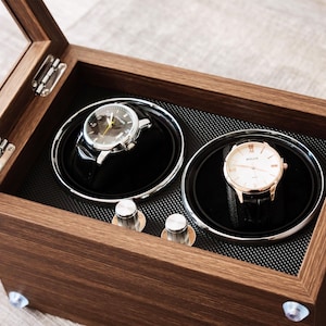 Automatic Watch Winder 2 Slots 4 Slots Watch Storage, Custom Engraved Wooden Watch Box,  Gifts for Dad Him, Graduation Gifts for Son
