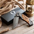 Groomsmen Gifts, Personalized Pocket Knife, Gift for Him: Best Man, Husband, Boyfriend, Dad, Fisherman, Camping Lover, Hunting <W>