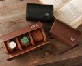 Personalized Leather Watch Case,Custom Travel Watch Box,Leather Watch Roll,Christmas Gifts for Men,Groomsmen Gifts,PersonalizedGift for Dad
