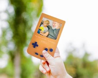 Best Dad Gifts, Fridge Photo Magnet, Custom Car Visor Clip, Gift for Him, First Fathers Day