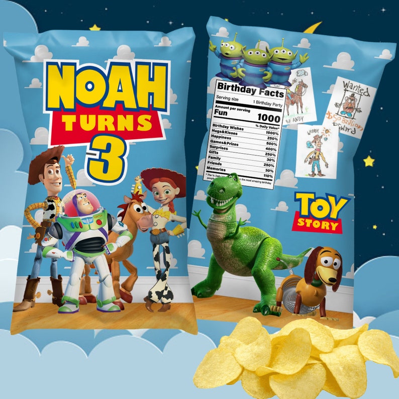 Toy Story Chip Bags Toy Story Party Favors Toy Story Toy Etsy Canada