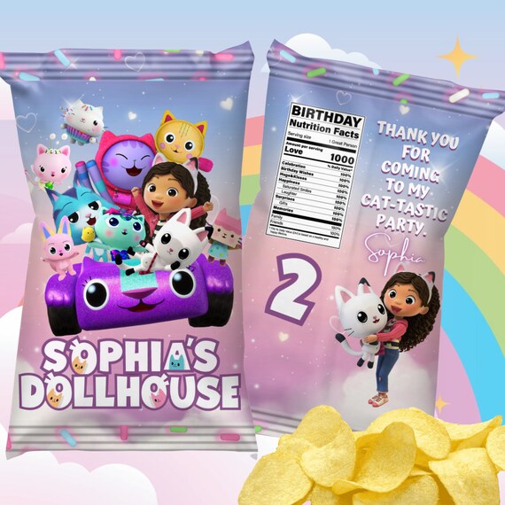 Alphabet lore Birthday Chip Bag Customizable Template DIY