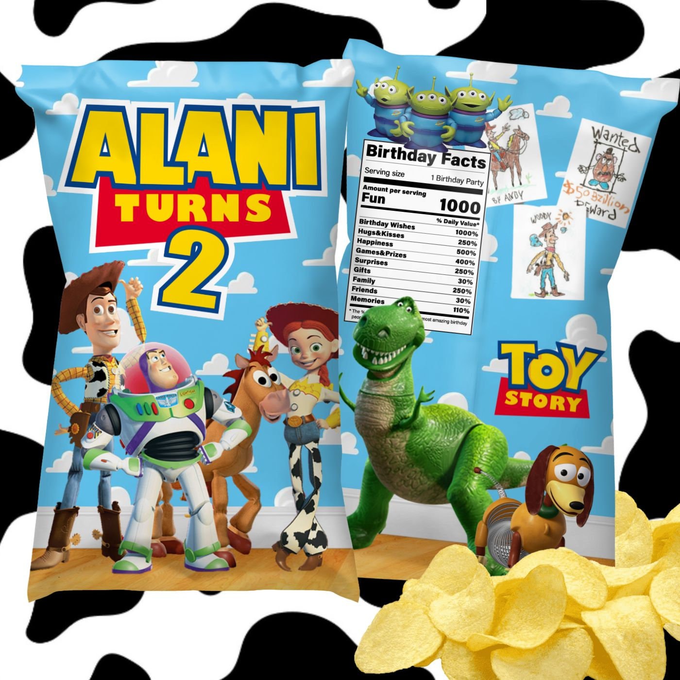 Toy Story Chip Bag Toy Story Party Favors Toy Story Etsy Canada