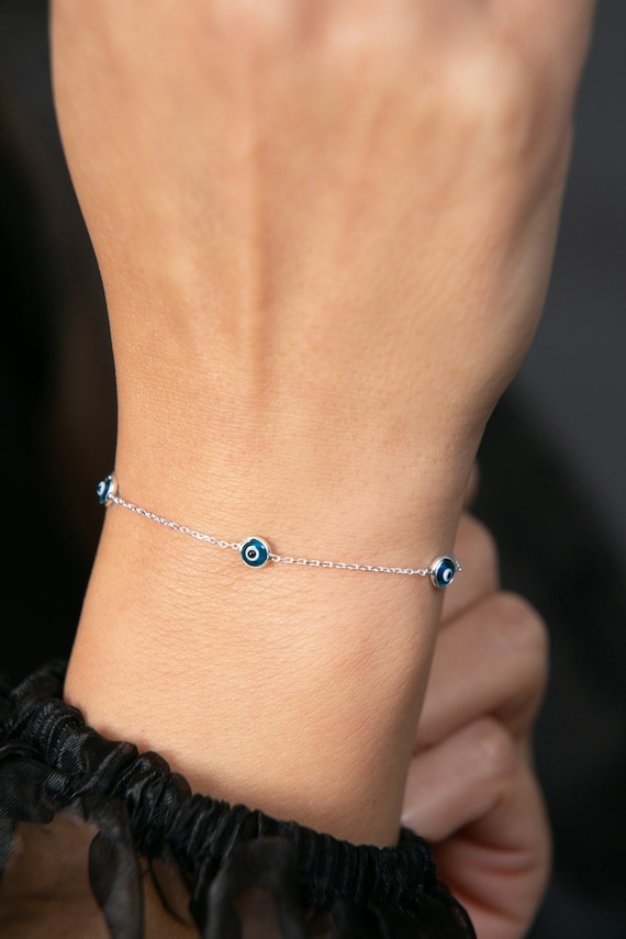 Genuine evil eye sale bracelet