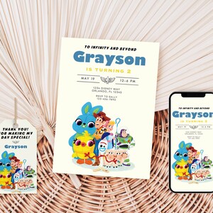Two infinity and Beyond | Digital Birthday invitation | Kids Birthday invites | E-invite | Digital invite | Card Invite | Boy birthday