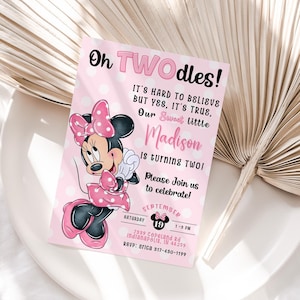 Girl Birthday Invite | Printable 2nd Birthday Invitation | Girl Birthday | 2nd Girl Birthday Invite | Girl Birthday Party