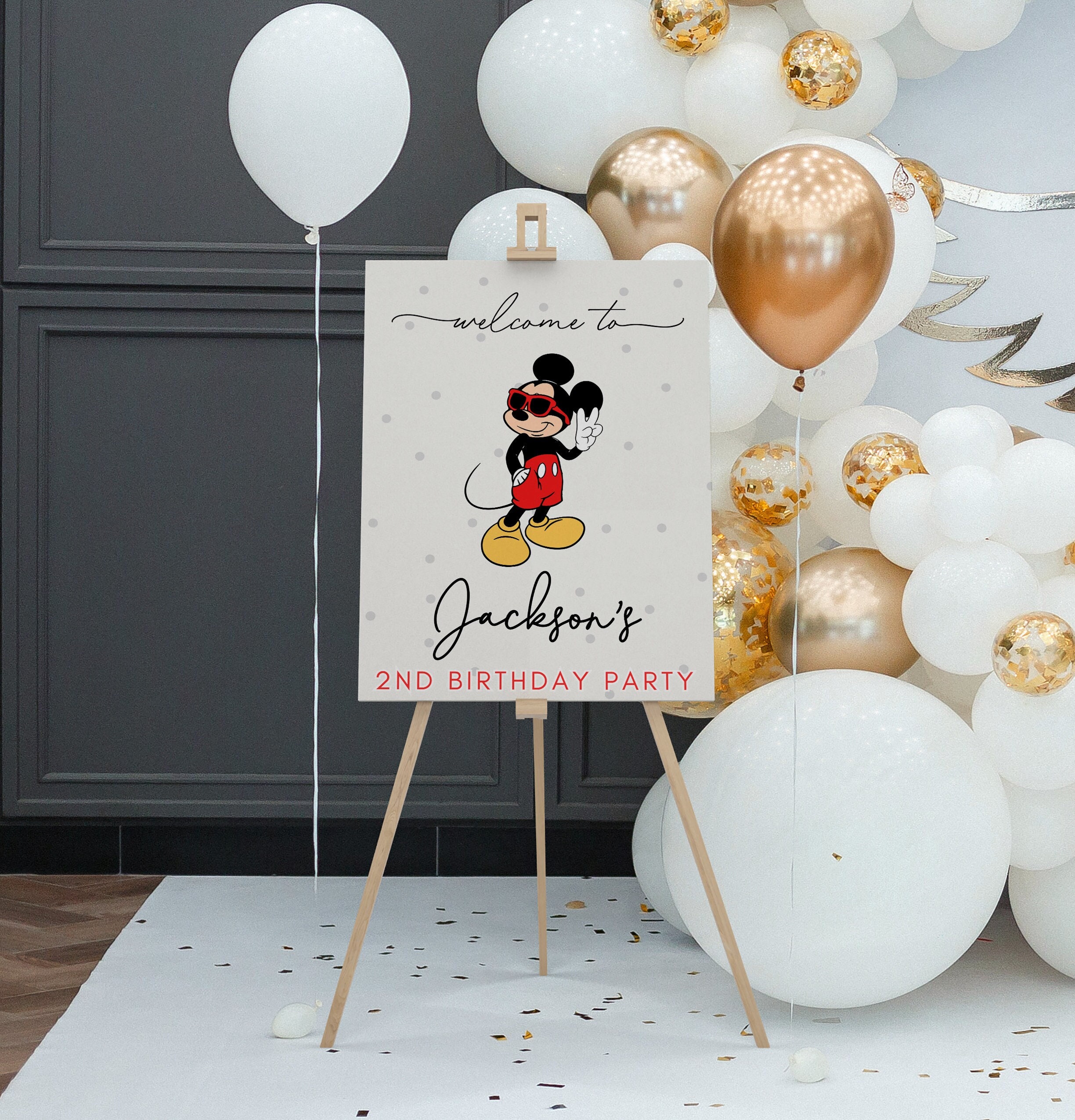 Mickey Mouse Party Decorations INSTANT DOWNLOAD Mickey Mouse Birthday Party  by Printable Studio 