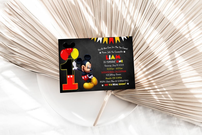 Boy Birthday Invite 1st Birthday Invitation Boy Birthday Etsy