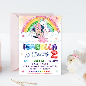 Girl Birthday Invite | Printable 2nd Birthday Invitation | Girl Birthday | 2nd Girl Birthday Invite | Girl Birthday Party