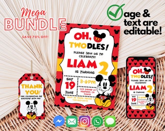 Boy Birthday Invite | 2nd Birthday Invitation | Boy Birthday Theme | Digital Birthday Invite | Boy Birthday Party