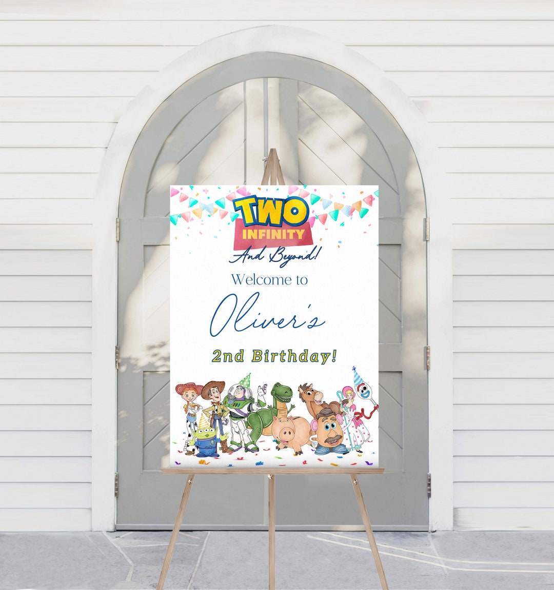 Toy Story Birthday Party Welcome Sign | Buzz Lightyear Birthday Welcome ...
