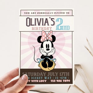 Girl Birthday Invite | Printable 2nd Birthday Invitation | Girl Birthday | 2nd Girl Birthday Invite | Girl Birthday Party