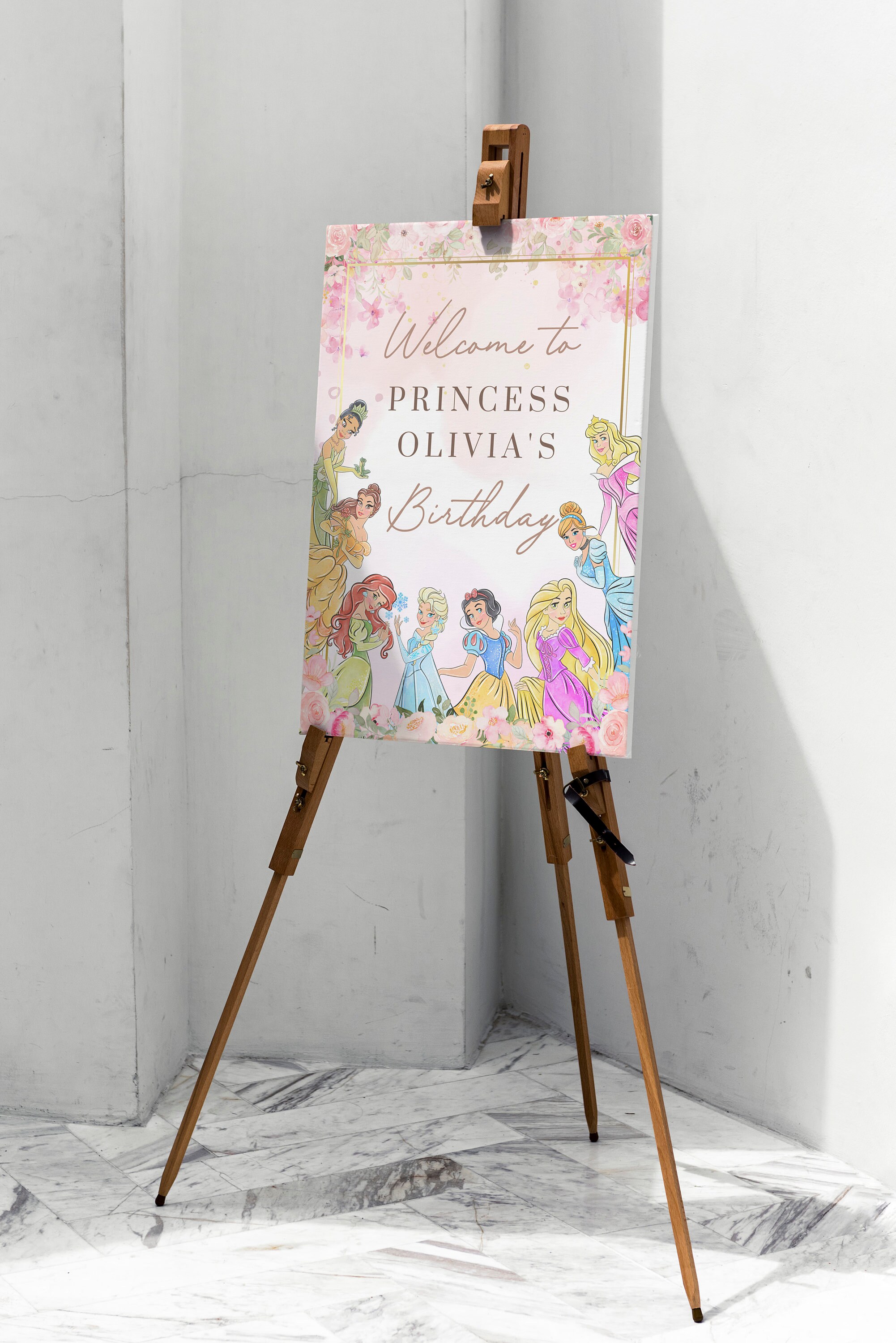 Princess Birthday Welcome Sign | Royal Celebration | Birthday Welcome ...