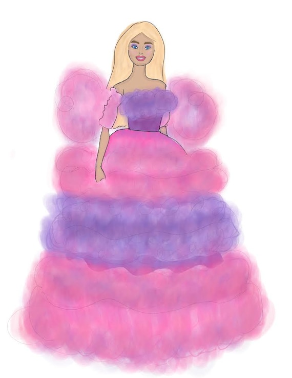 Barbie Dress Coloring Pages | Art Colors For beginners | Draw Princess  Dresses - YouTube