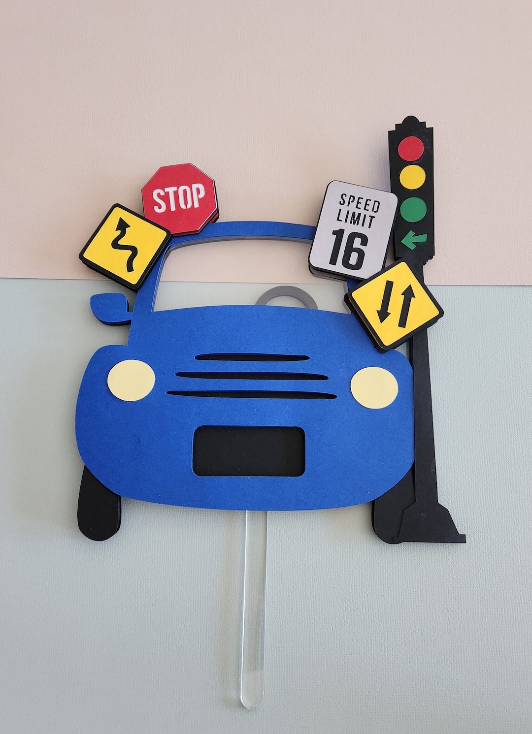 Driver License Birthday Cake Topper Car Cake Topper Birthday Topper