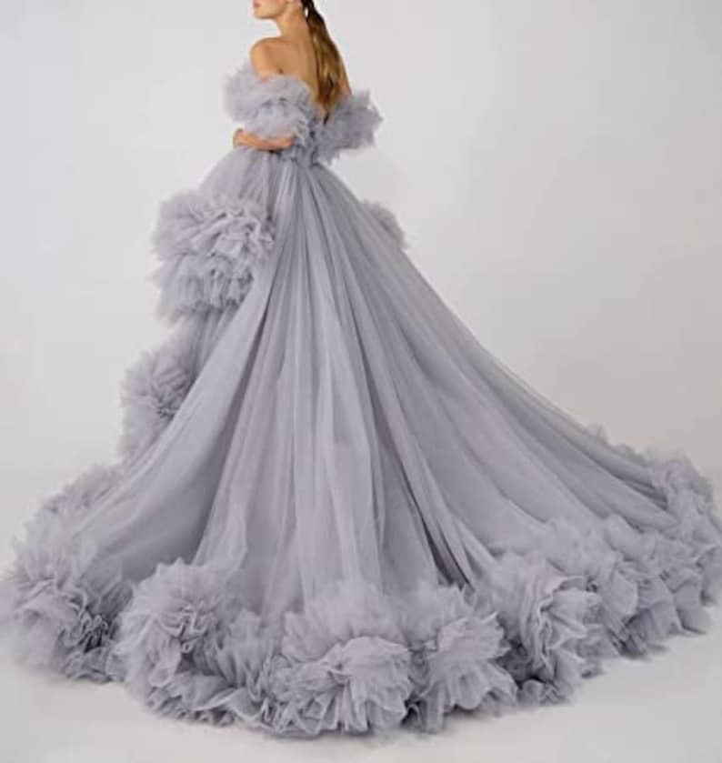 Tulle Gowns for Photoshoot  | Ruffle Gowns | Engagement Photoshoot Gown