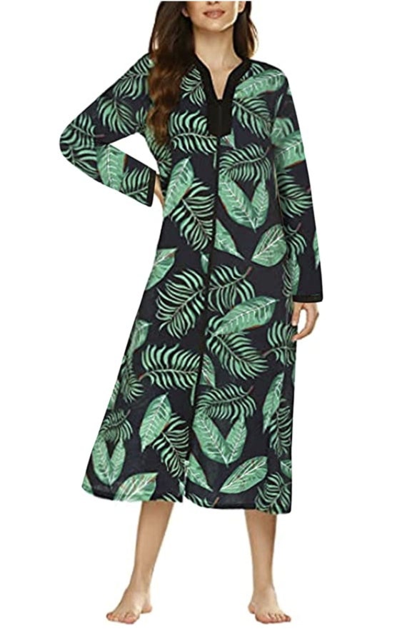 Women's Zip up Dressing Gowns Nightdresses Housecoat Etsy