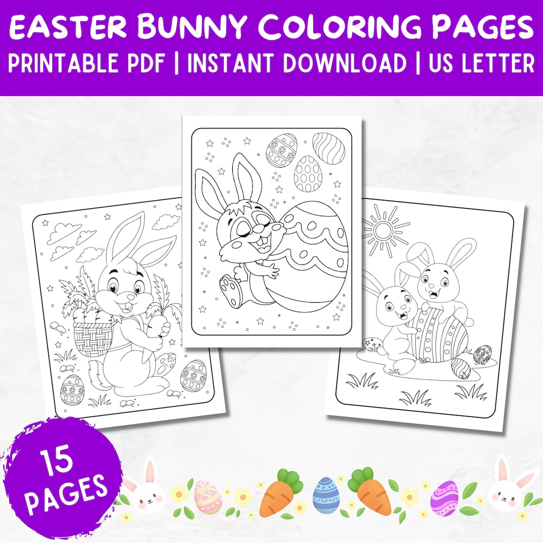 Easter Bunny Coloring Pages - Mom. Wife. Busy Life.