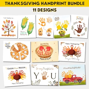 Thanksgiving handprint bundle, Happy Thanksgiving printable, Turkey Handprint, Thanksgiving toddler craft, Thanksgiving craft preschool