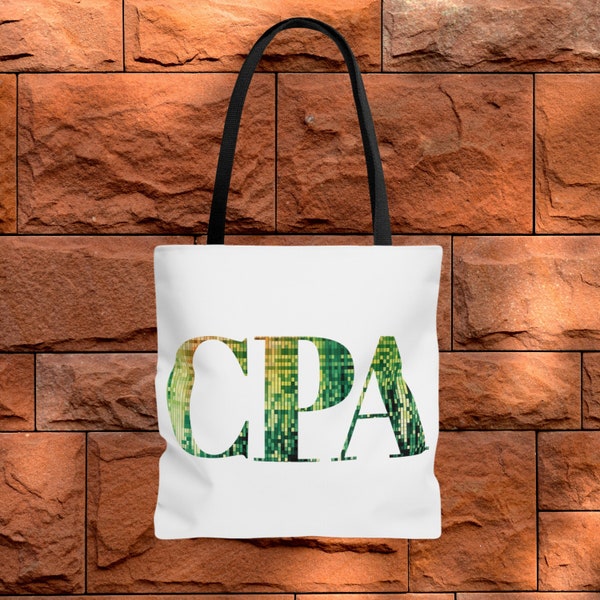 CPA Tote Bag, CPA Excel Themed Gift, Accountant Gift