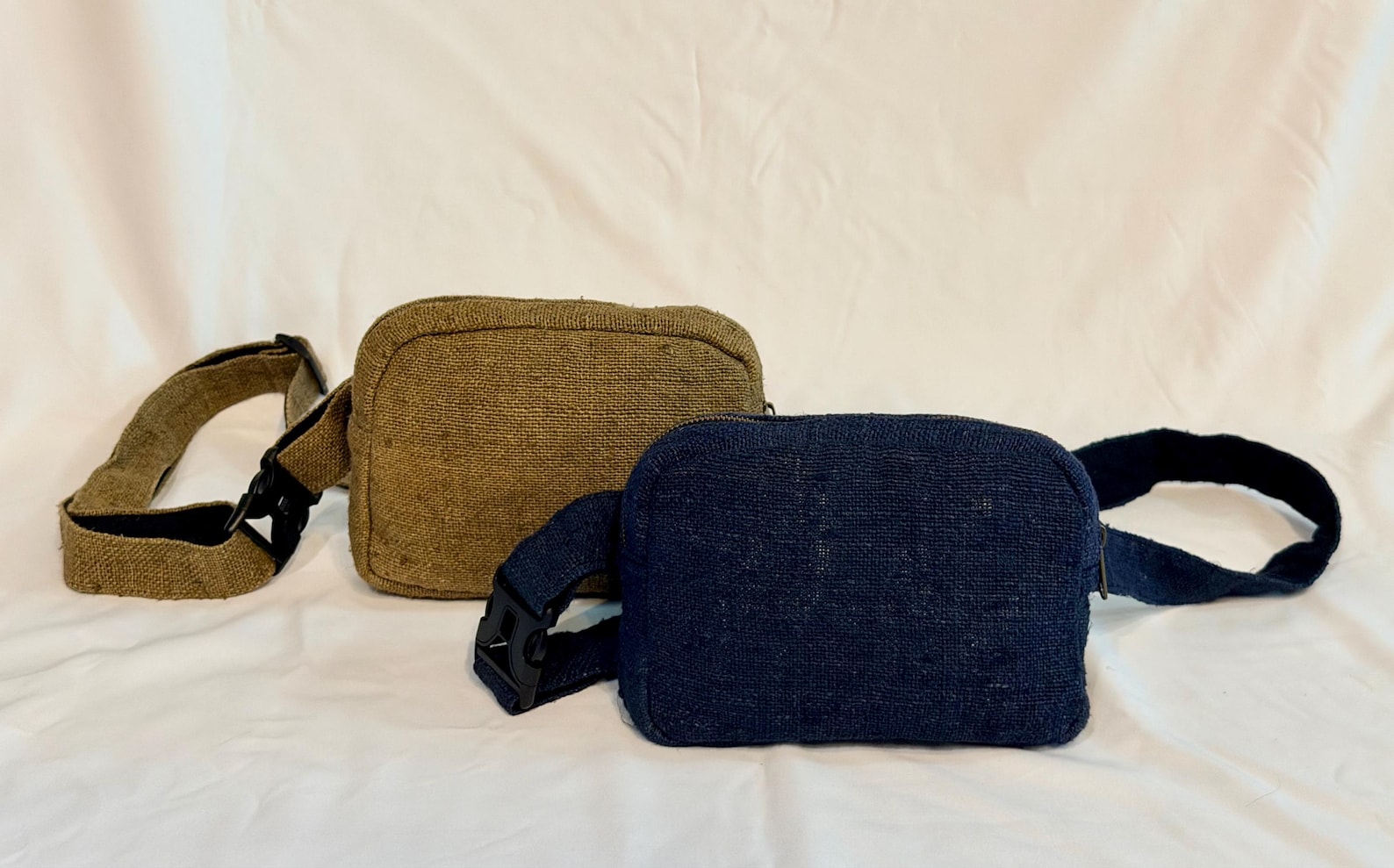 Handmade Himalayan Hemp Crossbody Bag, Eco Friendly Boho Sling, Adjustable Travel Bag