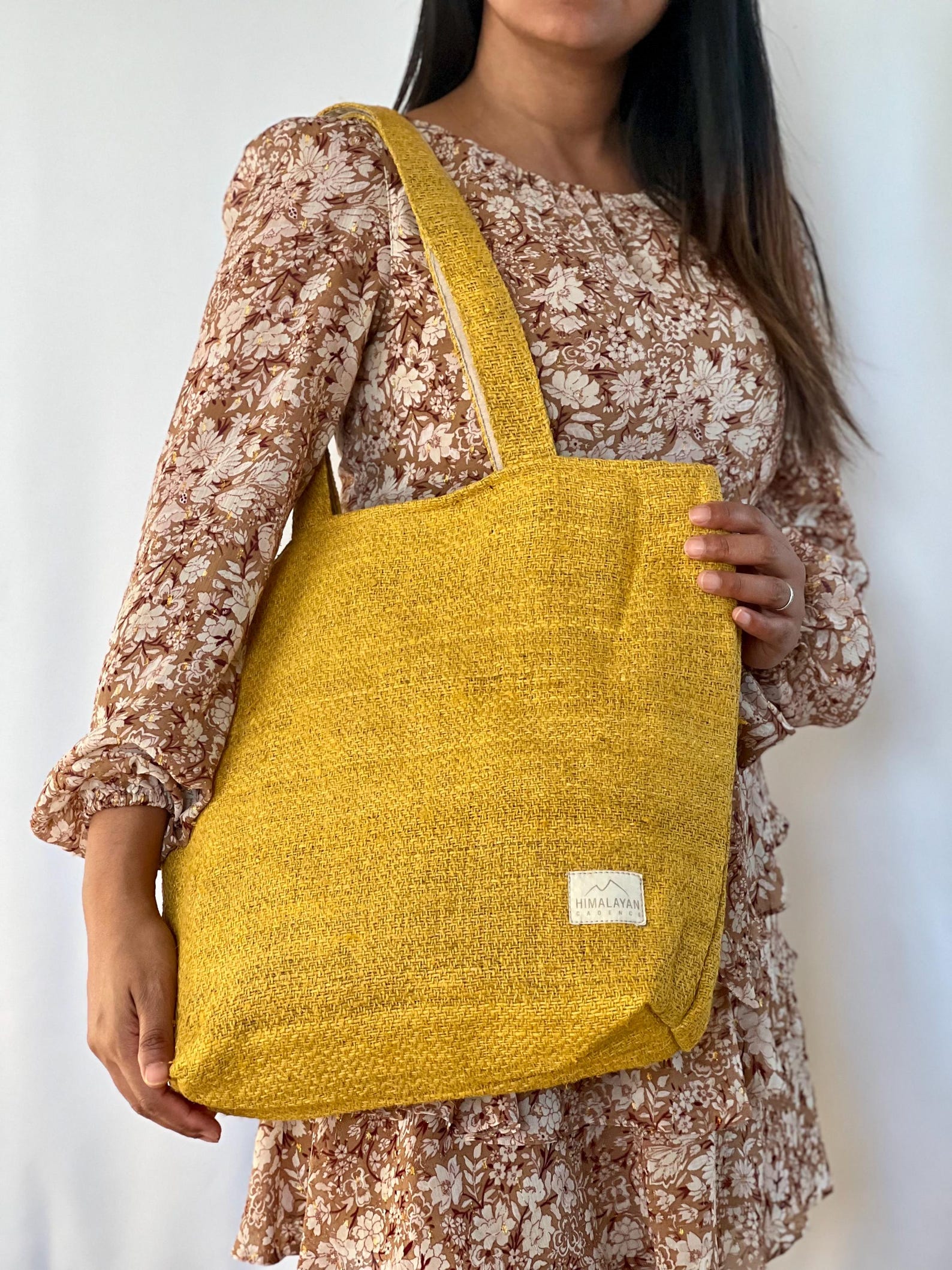 Handmade Hemp Tote Bag: Sustainable Shoulder Bag