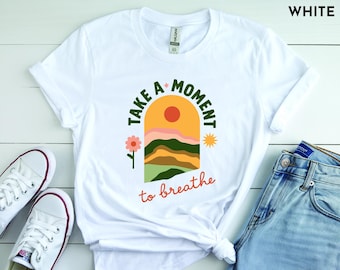 Boho Sunset Graphic T-Shirt | Mindfulness Mental Health Tee