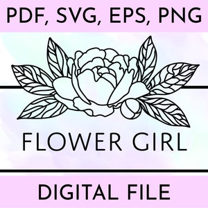 Pacote SVG de florista - clipart de casamento, pdf, svg, eps, png Arquivos para presentes e decorações de florista