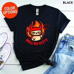 Devil Cat T-Shirt | Mischievous Feline Graphic Tee, Halloween Apparel