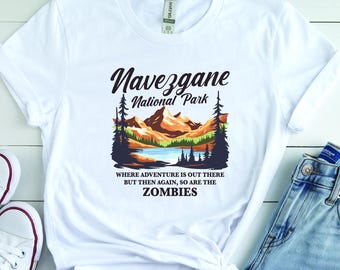 T-shirt 7 Days to Die, parc national de Navezgane, vêtements pour jeux de zombies