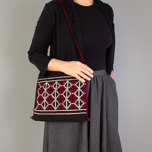 Bolsas Kilim Anatolianas Autênticas, Bolsa Crossbody de Lã Tecida, Bolsas Larp, Bolsas Ciganas, Bolsa de Carteiro Boho, Bolsa de Sela, Bolsas Crossbody Femininas