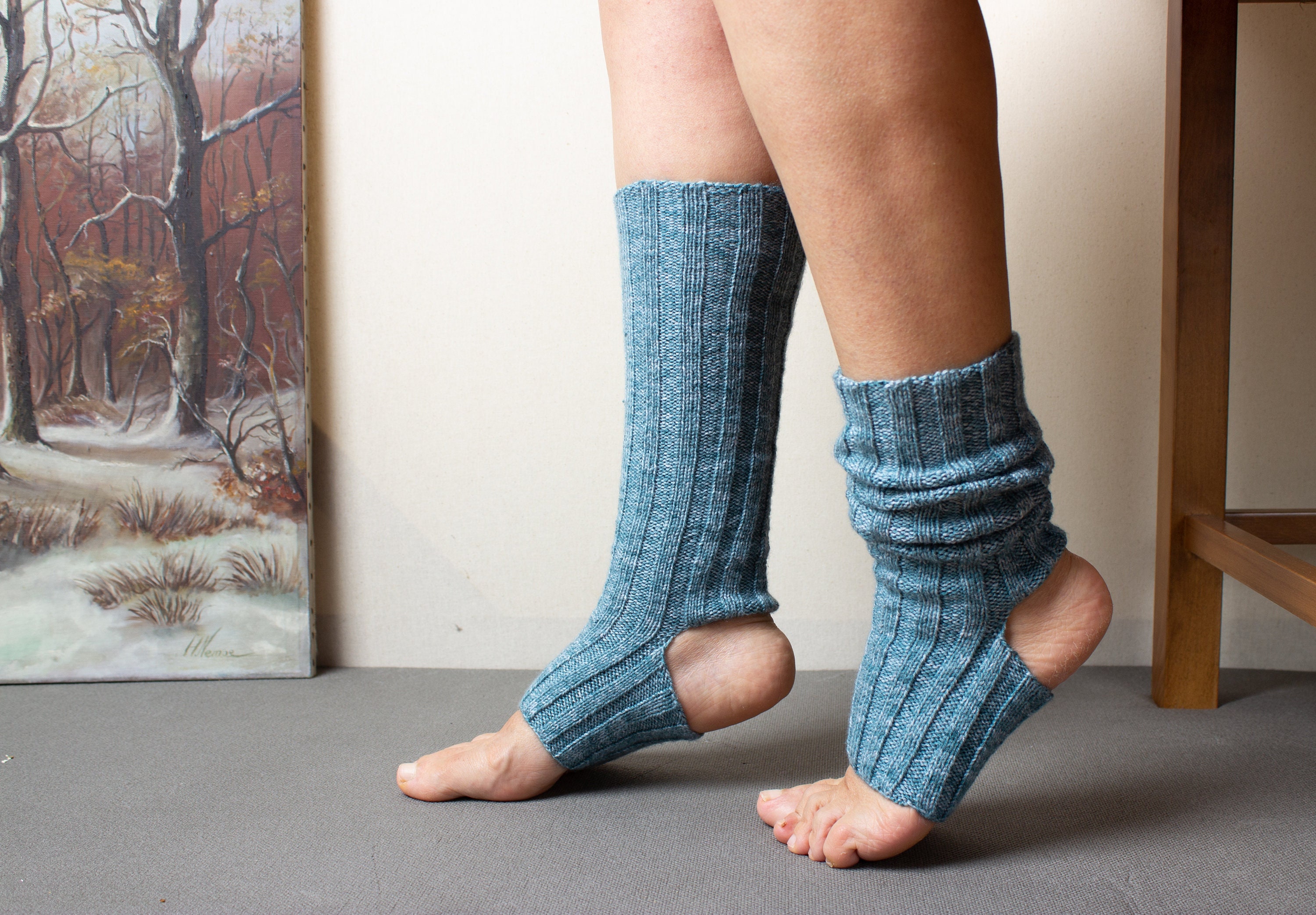 Wool Yoga Socks 
