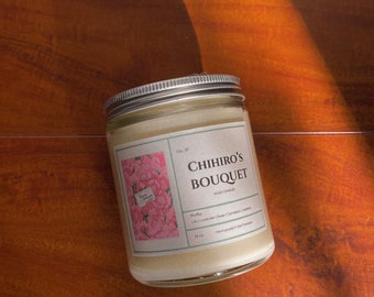 Spirited Away | Chihiro's Bouquet | Handmade Soy Candle | Magnolia Floral | Studio Ghibli | Anime Candle