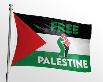 Free Palestine Flag| Custom Made Personalized Flag | Individual Design | High-quality materials | Different Sizes |