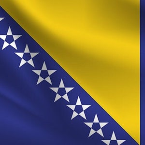 Flag Bosnia and Herzegovina | Custom Made Personalized Flag | Individual Design | High-quality materials | Different Sizes |